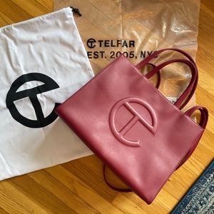 Telfar Medium Shopping Bag Oxblood